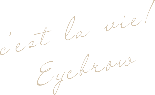 c'est la vie! eyeblow